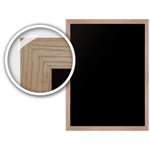 Tavle med glat ramme i egetr� 60x90 cm